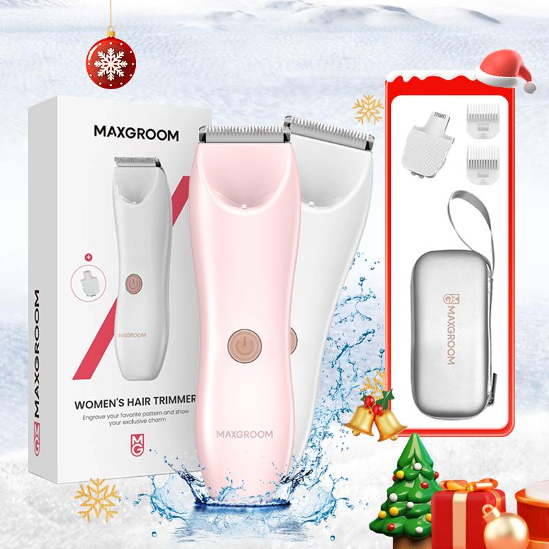 MAXGROOM Electric Shaver for Women and Man Best Electric Razor for Bikini Legs Underarm Public Hairs Rechargeable Trimmer,ceramic head fits the skin more safely IPX7 waterproof,Wet Dry Use Precise Safe, Gift For & Christmas