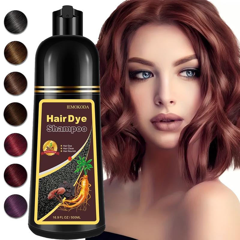 Cherry Brown Hair Dye,Hair Dye Shampoo,Hair Color Shampoo For Men And Women,3 In 1 Hair Dye Shampoo 16.9 Floz,Perfect for All Hair Types,Natural And Safe Shampoo,Fall Gifts Halloween Haircare