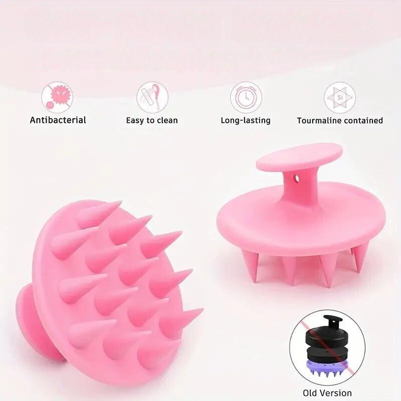 Soft Silicone Scalp Massager Brush for Personal Care Body Care Handle Comfort