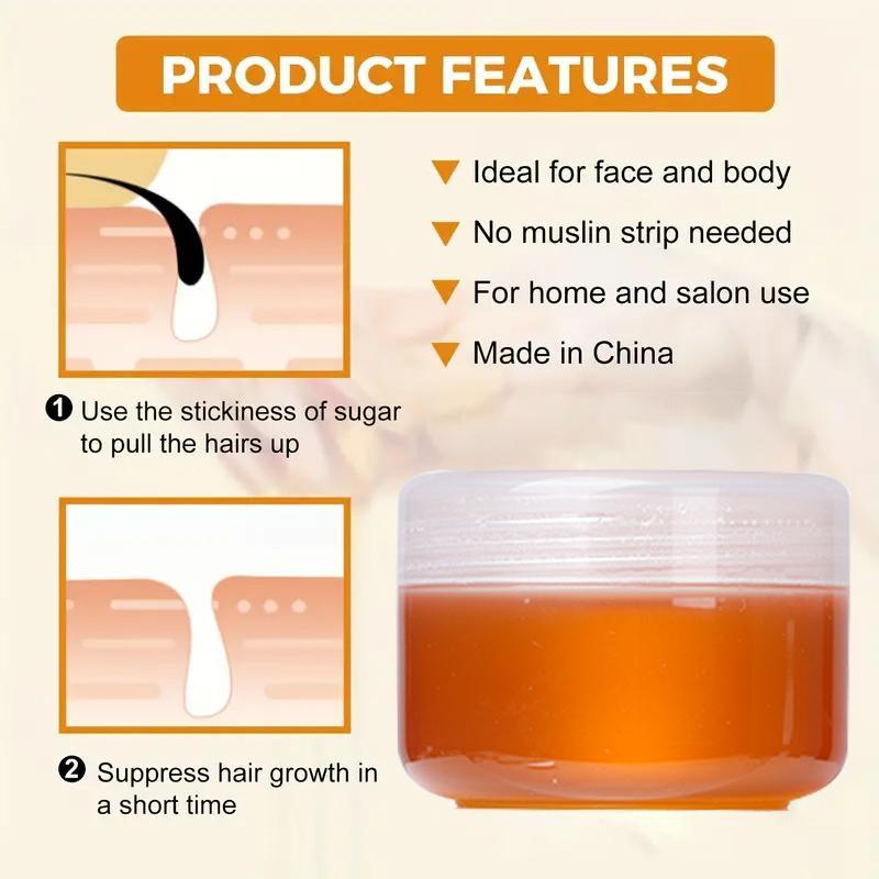 Honey Wax for Eyebrows, 8 Counts set Hair Removal Wax & Soothing Gel & Tools, Eyebrow Shaping Wax Set, Eyebrow Makeup Tool for Women