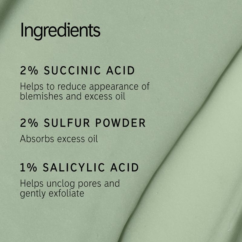 Succinic Acid Acne Treatment - Reduces Blemishes & Oil Levels Cream Skincare Salicylic Clear