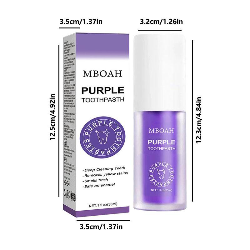 Purple Toothpaste, Toothpaste for Remove Yellow Stains, Toothpaste for Beautiful Confident Smile, Removing Tooth Stains and Dark Colours