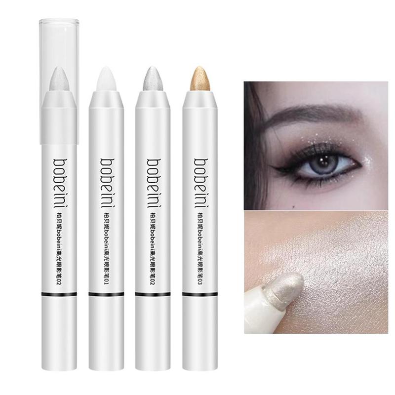 Long Lasting Glitter Eyeshadow Pen, Waterproof Shimmer Eye Shadow Pen, Brightening Highlighting Stick for Crystal Eye Makeup, Sparkling Eyeliner Pen