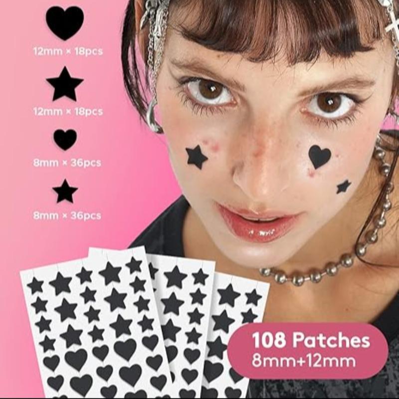 Star & Heart Shaped Acne Patch, 432pcs box Facial Covering Patches for Acne Pimple Zits Blemish, Facial Skin Care Product for Women & Men