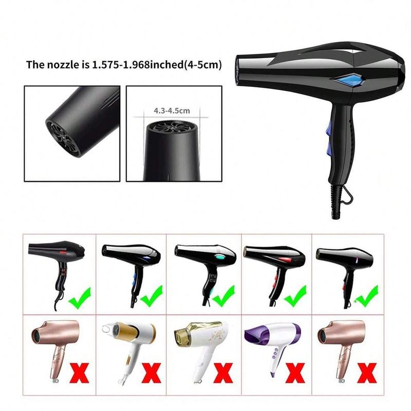 Portable Hair Dryer Diffuser, Foldable Hair Dryer Attachment, Lightweight Travel Design Hair Dryer Accessories for Salon & Home Use