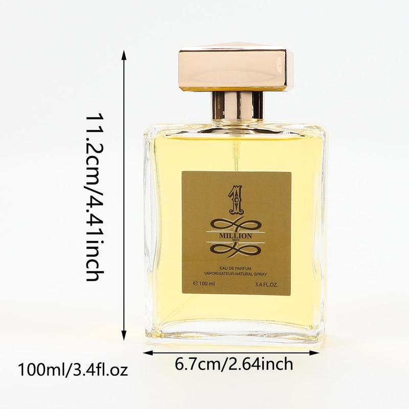 100ml Men's Cologne, Long Lasting Fragrance for Men, Warm Spicy Oriental Scented Perfume for Dating, Shopping, Party