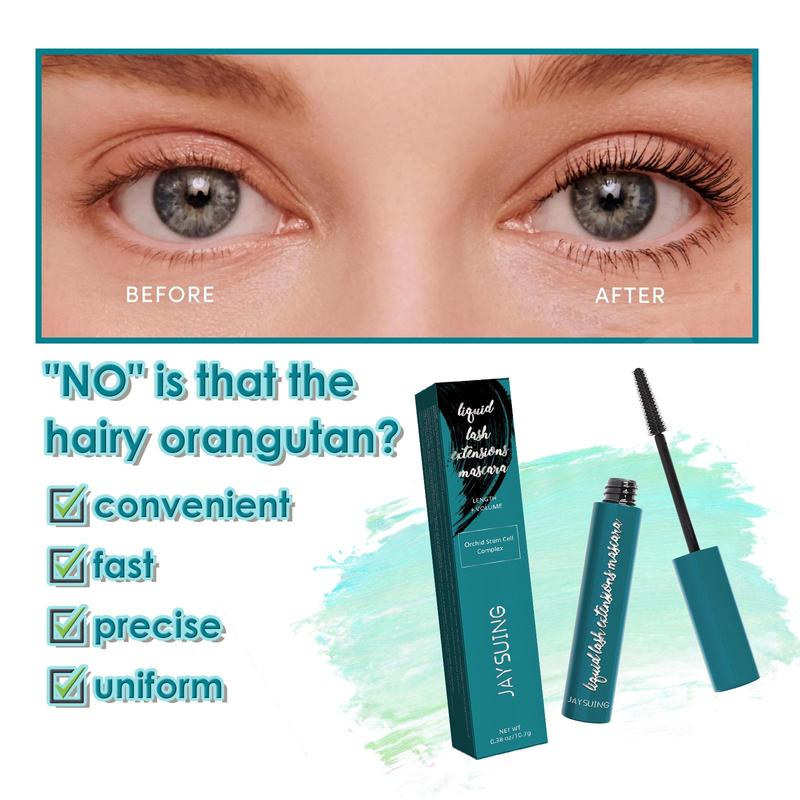 Long-lasting Lash Curling Mascara, Natural Quick Drying Eyelash Extensions Volume Building Mascara, Eye Lashes Lengthening Volumizing Styling Mascara Stick