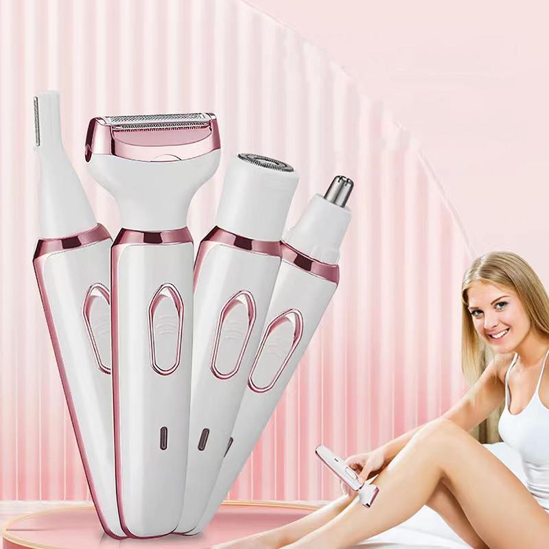 Comfort 4 in 1 Waterproof Electric Shaver, 1 Box Rechargeable Portable Electric Trimmer for Body, Shaver Trimmer, Easy To Use Shaver for Women, Epilator Hair Remover, Summer Gift, Epilator Hair Remover, Personal Care Appliances, Christmas Gift