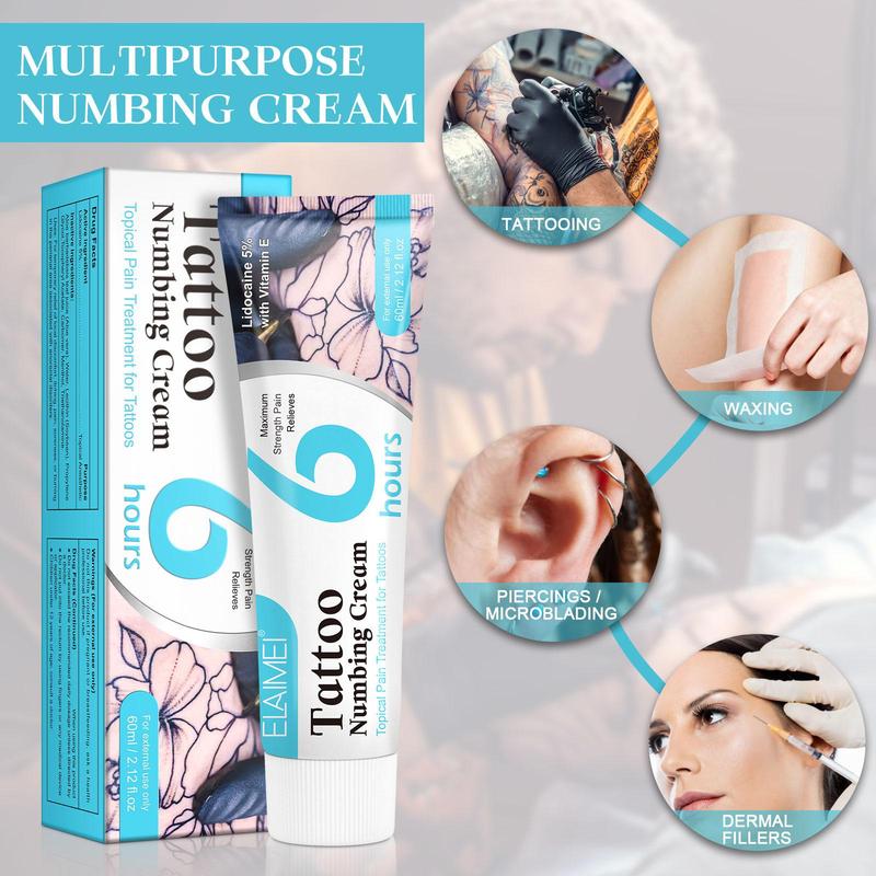 Tattoo Numbing Cream, Quick-Acting Tattoo Care Cream, Alcohol-free Local Anesthesia Cream, Suitable for Care During Tattoo, Can Also Be Used for Hemorrhoid, Christmas Gift