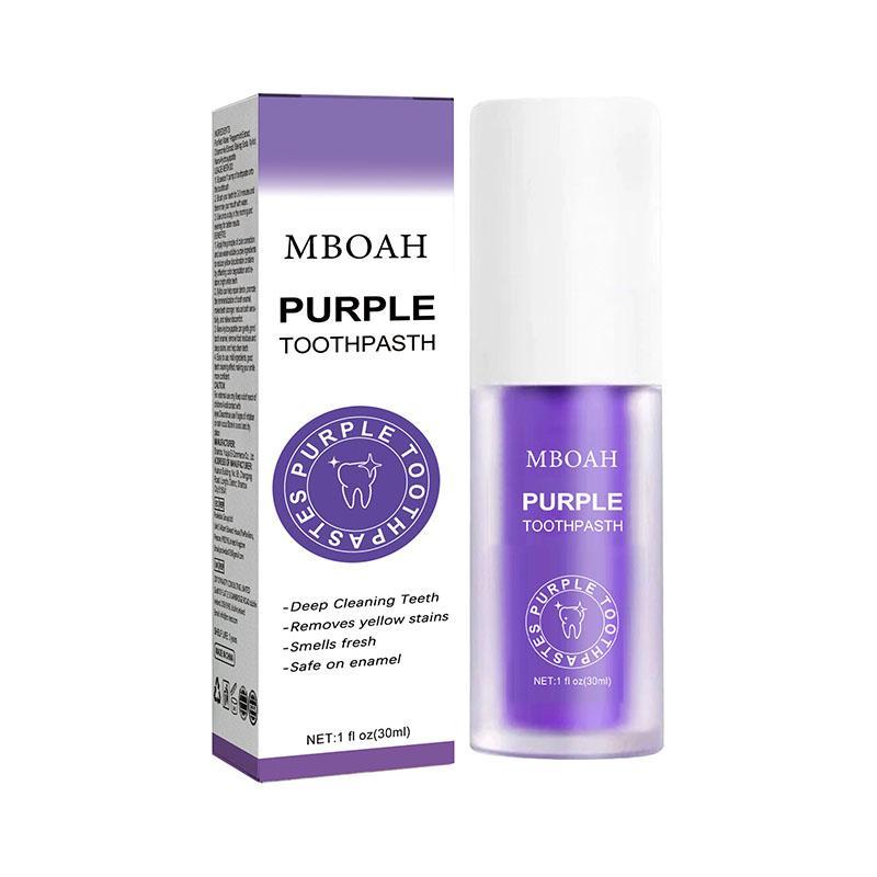 Purple Toothpaste, Toothpaste for Remove Yellow Stains, Toothpaste for Beautiful Confident Smile, Removing Tooth Stains and Dark Colours