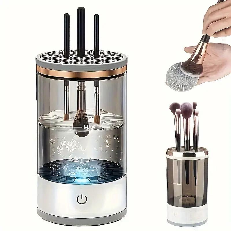 Makeup Brush Cleaner, Electric Brush Washer and Dryer, Alcohol-Free, No Battery Required USB Powered, Easy to use