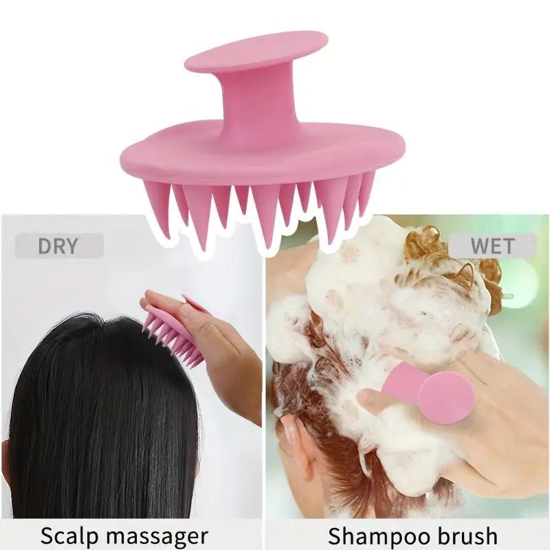 Soft Silicone Scalp Massager Brush for Personal Care Body Care Handle Comfort