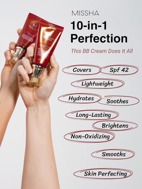 [Missha] M Perfect Cover BB Cream SPF 42 PA+++ - Korean Cosmetics - Multi-Functional BB Cream (Various Shades)