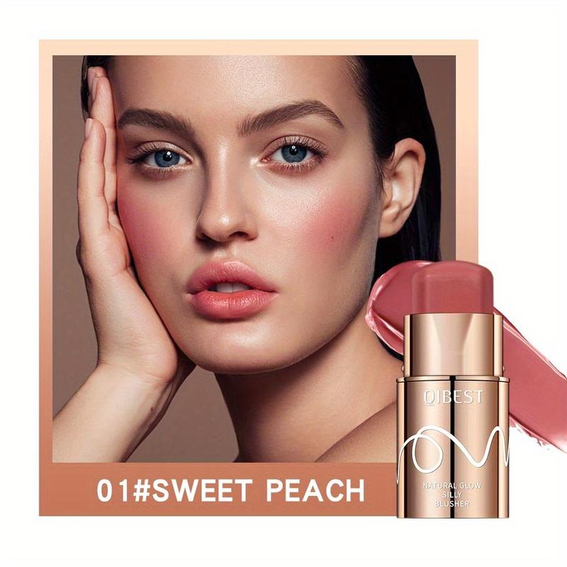 Long-lasting Velvet Blush Stick, Smudge-proof Blush Stick, Easy To Apply and Portable Blush for Natural-looking Cheeks