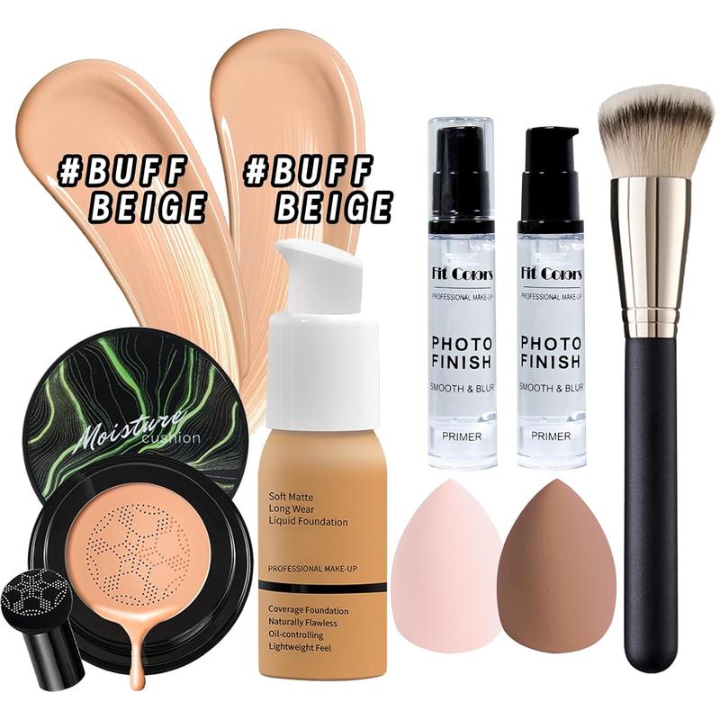 Makeup Kit Set for Women, Makeup Present for Women Teens Girl, Eyeshadow Palette Foundation CC Cream Primer Brush Spong Contour Lipstick Eyebrow Soap Mascara Eyeliner  bag