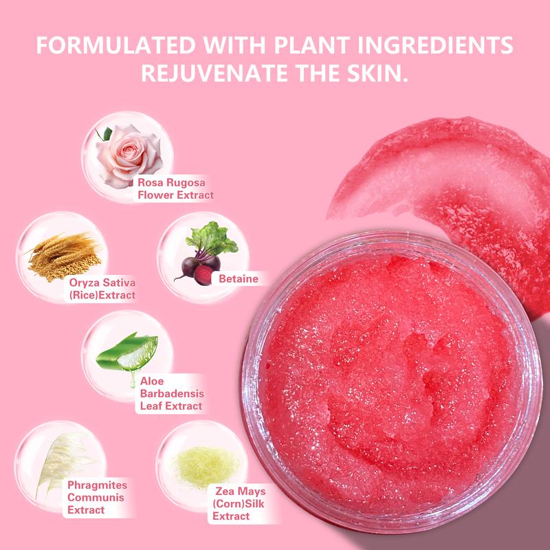 Glow Exfoliator-Sugar Facial Scrub For Smoother|Body Scrub,Clowing Skin|Body Exfoliation Newly Upgraded Glow Recipe