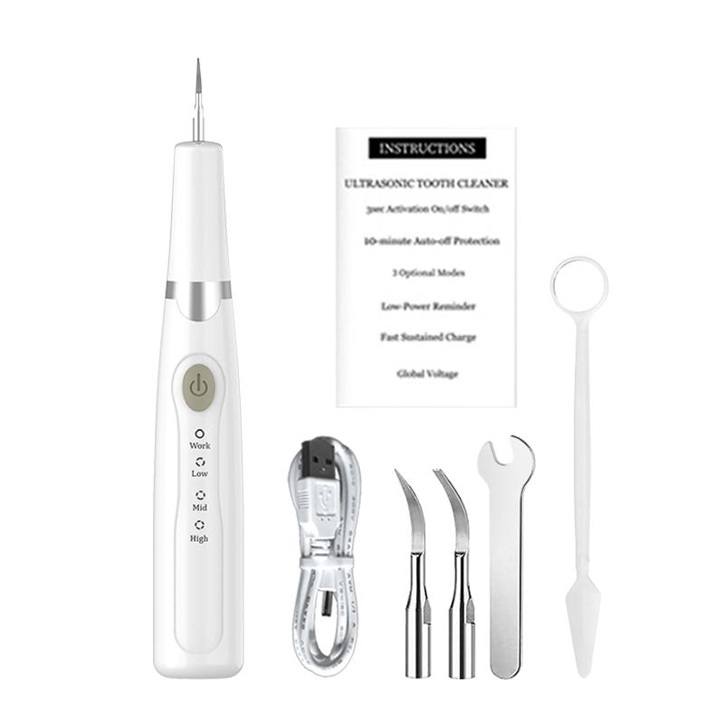 JOYYE Teeth Cleaner,effectively removes plaque and stains without damaging gums with ultrasonic technology. Cleans teeth and mouth for fresh breath. Small and portable USB rechargeable, Father's day gift Oral Plug Cordless Cleansing