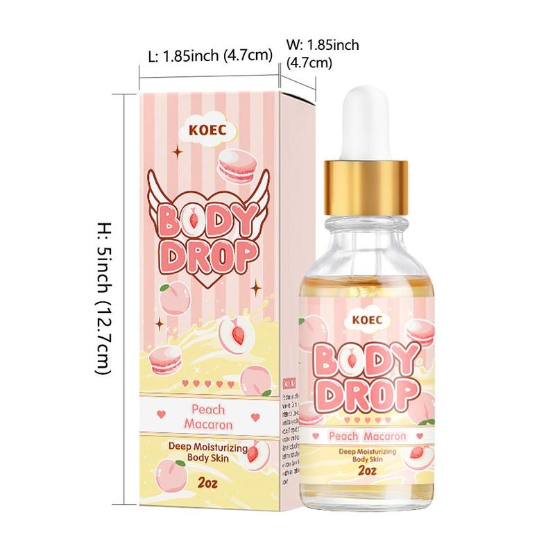 Peach Body Scrub & Body Oil Set, 2 Counts set Exfoliating Body Scrub & Moisturizing Body Oil, Body Care Set for Women & Girls