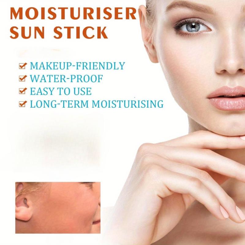 2-count Bio Sun Stick Moisturising Sun - screen, Refreshing Sun Stick for Face and Body Sun Care Stick Sunshield Travel size, Non Greasy (15g 2pcs) Facial Skincare