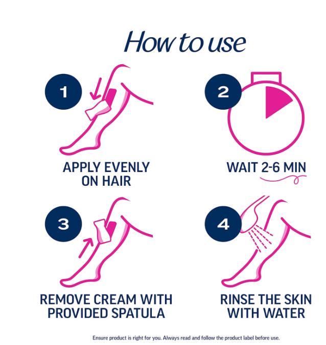 VEET Professional 2 Minute Hair Removal Cream For All Skin Types with Shea Butter | Effective Full Bikini Pubic Hair Removal Gel | 13.5 FL OZ