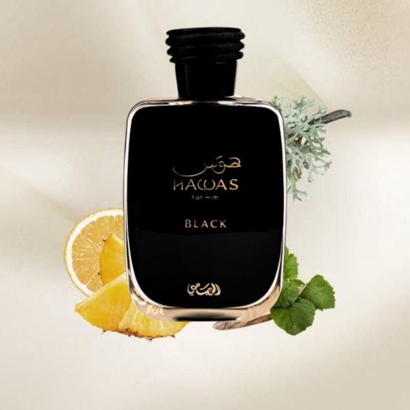 Rasasi Hawas Black Eau De Parfum For Men 100ml (3.4Oz) - New Rasasi Hawas Release - Great Men’s Cologne