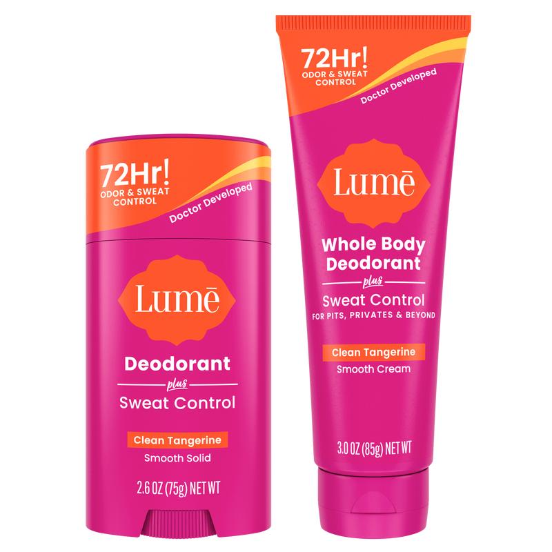 Sweat Control Lume Deo Duo - 72 Hour Odor and Sweat Control Body Care Cream