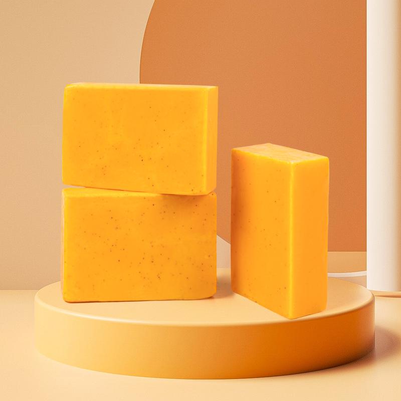 Handmade Soap For Body Wash Face Cleansing Soap Kojic Acid Soap Turmeric Acid Brightening Soap Body Care Acne Coconut Organic Cleanser Skin Care Comfort Skin Repair