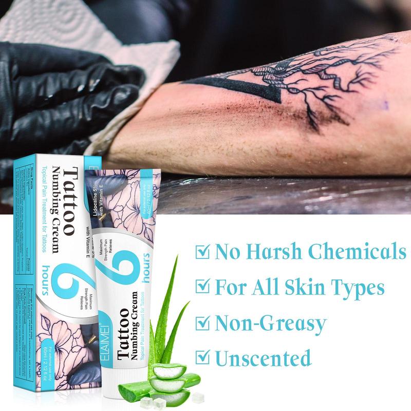 Tattoo Numbing Cream, Quick-Acting Tattoo Care Cream, Alcohol-free Local Anesthesia Cream, Suitable for Care During Tattoo, Can Also Be Used for Hemorrhoid, Christmas Gift