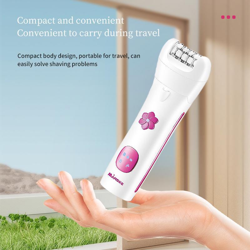 Electric Hair Epilator, Portable Hair Removal Tool for Women with LED Light, Electric Shaver for Arms, Legs, Underarms, Bikini