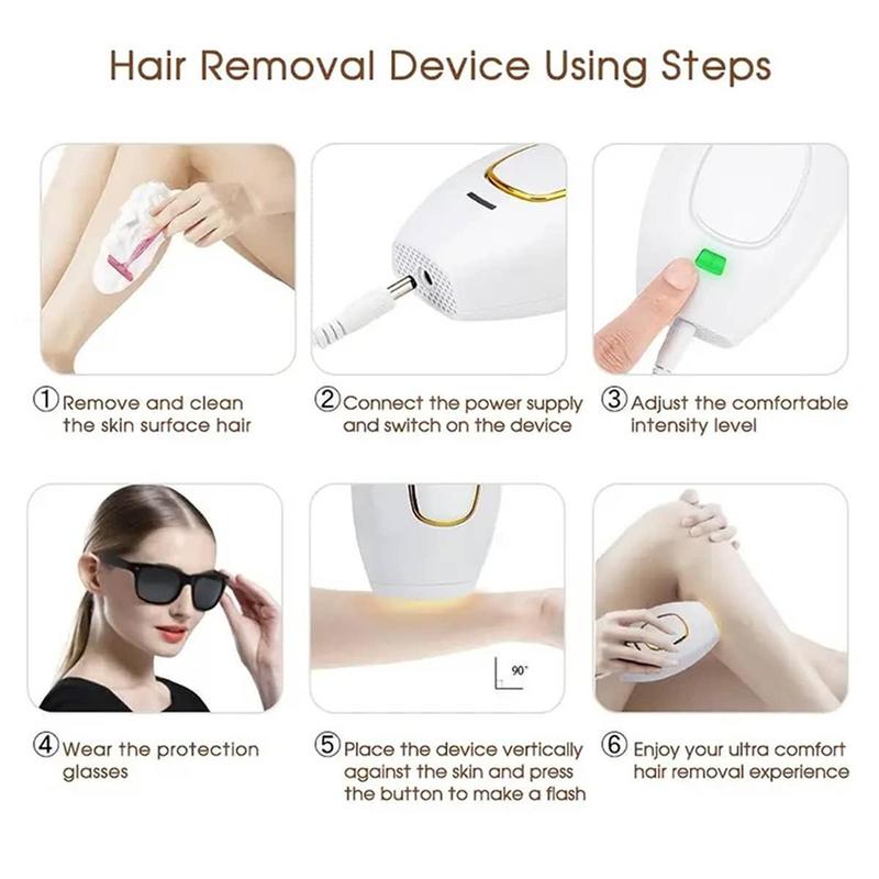 Household Hair Removal Machine, 5-speed Mode Adjustment Portable Handheld Laser Hair Remover, Beauty Instrument for Women & Men, Hair Removal for Women, Christmas, Fall, Winter Gift