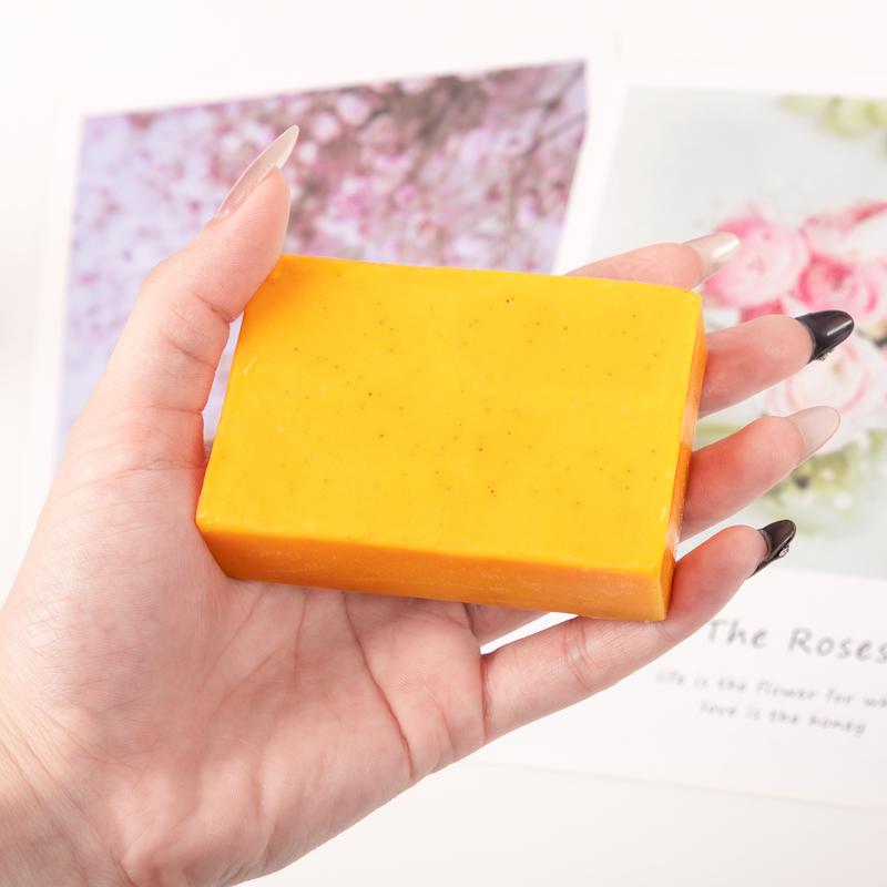 Handmade Soap For Body Wash Face Cleansing Soap Kojic Acid Soap Turmeric Acid Brightening Soap Body Care Acne Coconut Organic Cleanser Skin Care Comfort Skin Repair