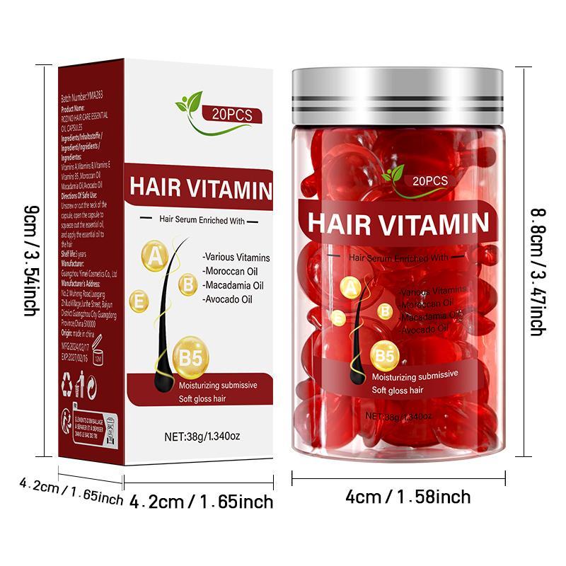 Hair Vitamin Capsule Essential Oil, 1 Box Deeply Nourishing Hair Oil for Christmas Gift, Hair Care & Styling Product for Women & Men