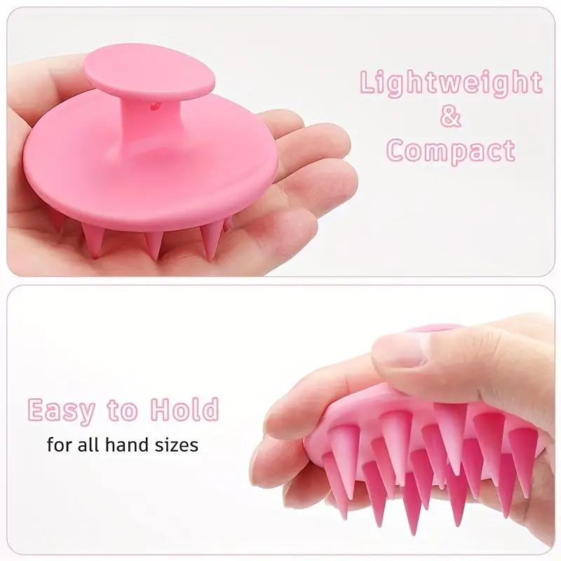 Soft Silicone Scalp Massager Brush for Personal Care Body Care Handle Comfort