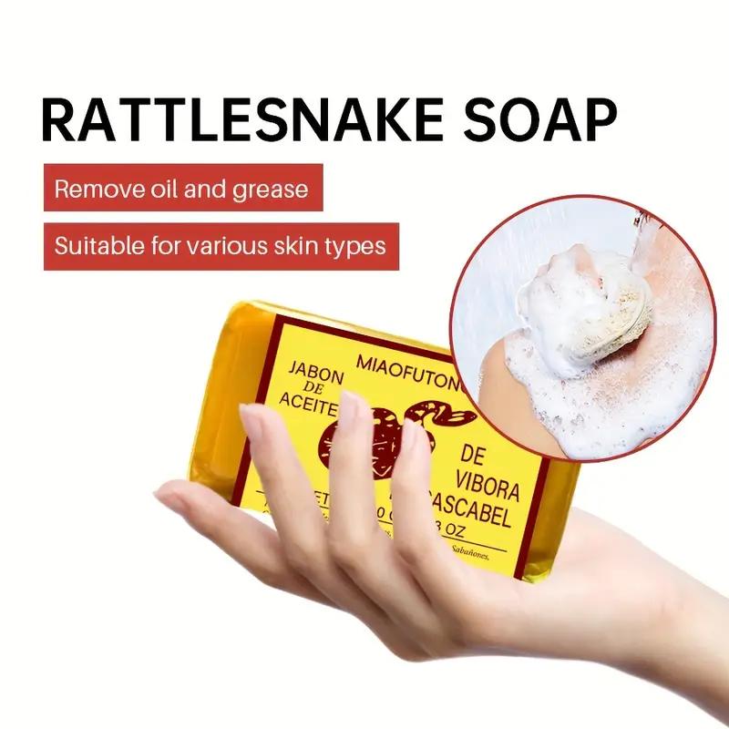 Snake Venom Soap, 3 Counts set Skin CareAcne Facial Cleansing Skin Soap, Body Wash& Cleansers for Women & Men