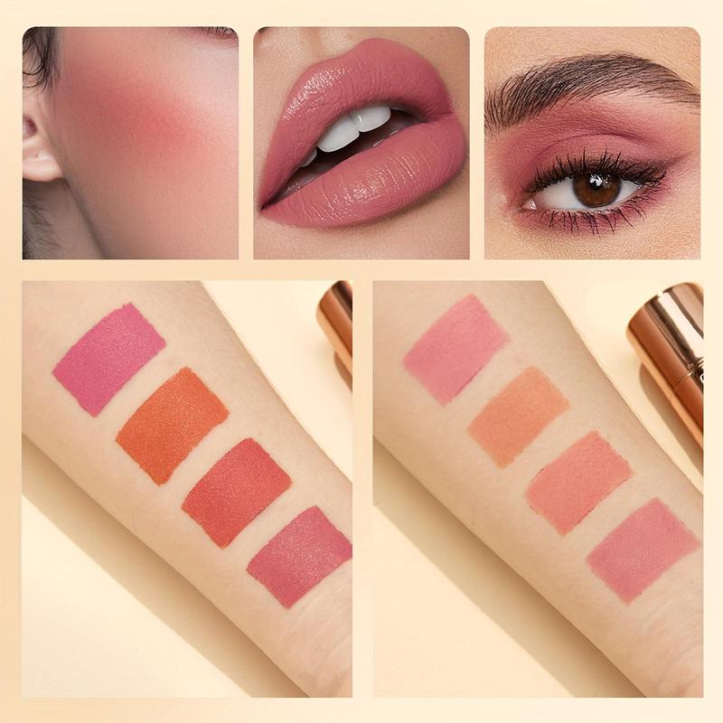 Long-lasting Velvet Blush Stick, Smudge-proof Blush Stick, Easy To Apply and Portable Blush for Natural-looking Cheeks