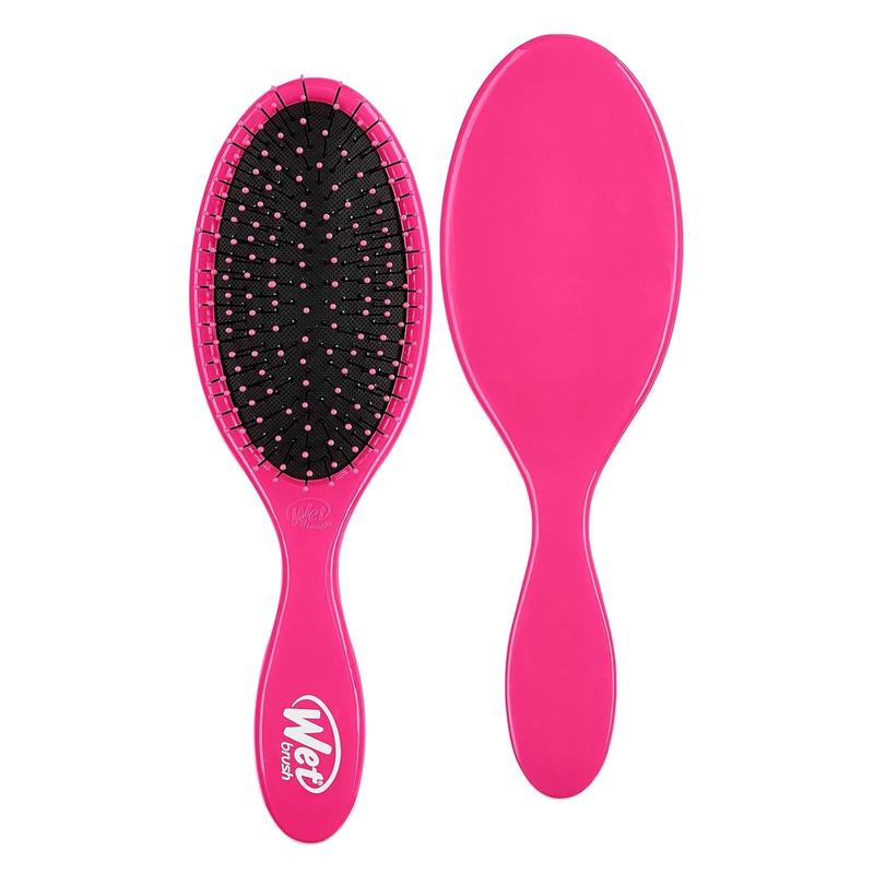 Wet Brush Detangling Brush, Original Detangler Brush (Pink) - Wet & Dry Tangle-Free Hair Brush for Women & Men - No Tangle Soft & Flexible Bristles for Straight, Curly, & Thick Hair J&D Brush Company LLC