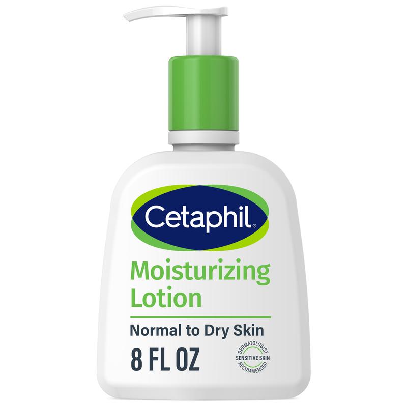 Cetaphil Moisturizing Lotion for Normal to Dry Skin, Fragrance-Free, 8 fl oz - Hydrating Cream for Sensitive Skin