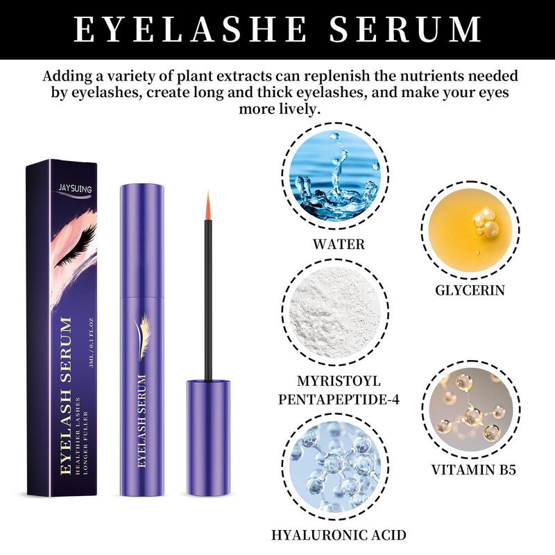 Long Lasting Eyelash Serum, Natural Curling Eyelash Extensions Essence, Gentle Eyelash Care Product for Women & Girls