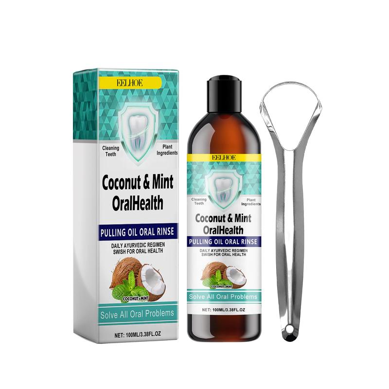 Pulling Oil Oral Rinse, To Tartar Very Well Beautiful Teeth And Fresh Breath Clean Oral Care Gums