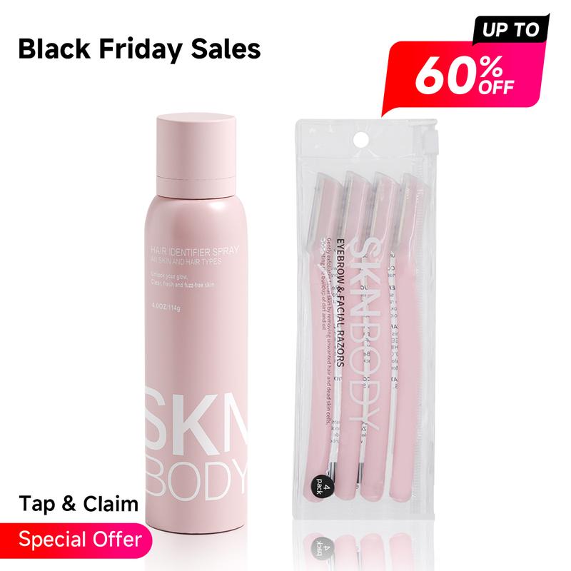 SKNBODY Hair Identifier Spray and Dermaplaner Set