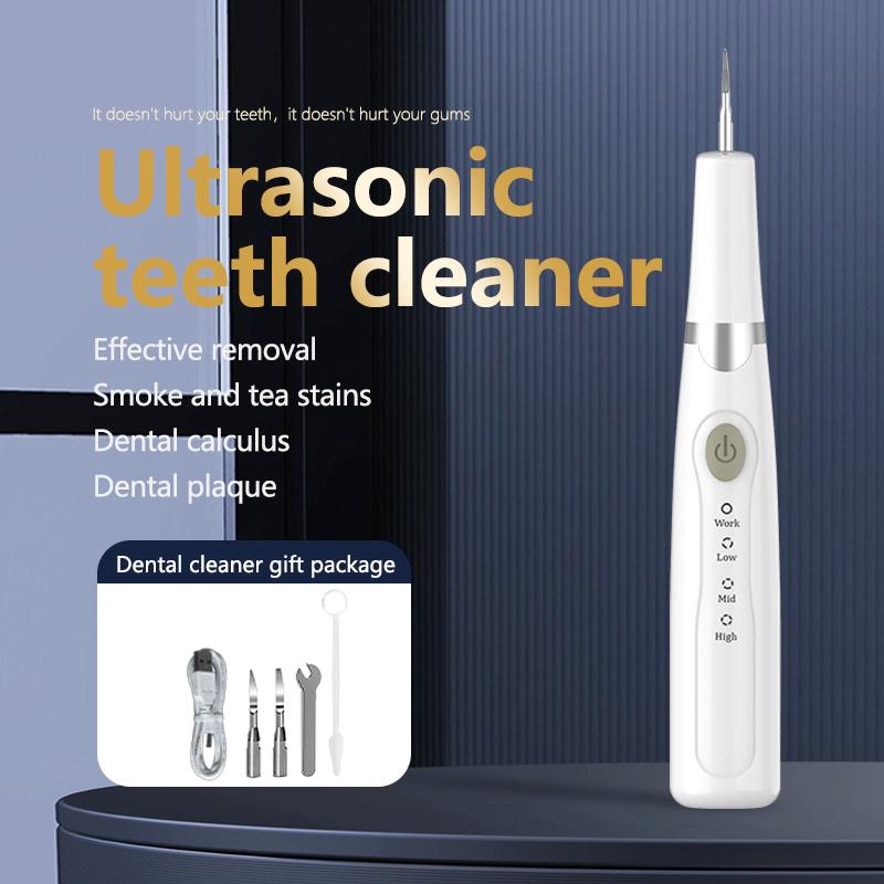 JOYYE Teeth Cleaner,effectively removes plaque and stains without damaging gums with ultrasonic technology. Cleans teeth and mouth for fresh breath. Small and portable USB rechargeable, Father's day gift Oral Plug Cordless Cleansing