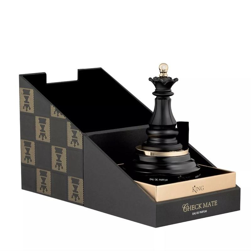 Armaf Checkmate King Eau de Parfum Spray for Men 3.4 Oz, Aromatic Citrus Vanilla Scent