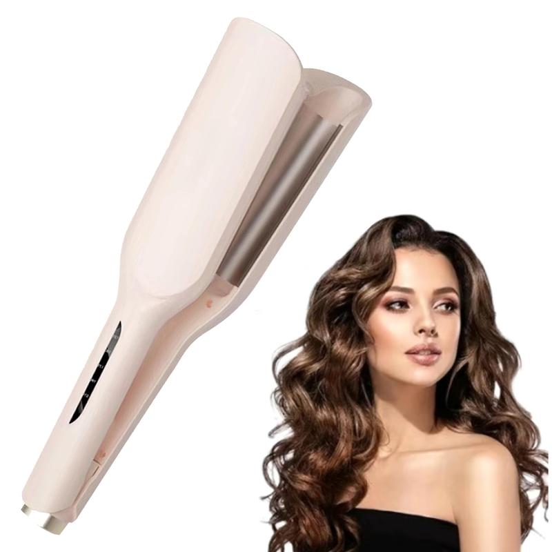 French Wave Curlinglron,32mm French Deep U-Shaped Curlinglron, Romantic Egg Curl Curling Tool, FastHeating Adjustable Temperature, Suitable forAny Hairstyle Hair Type Flawless Handle