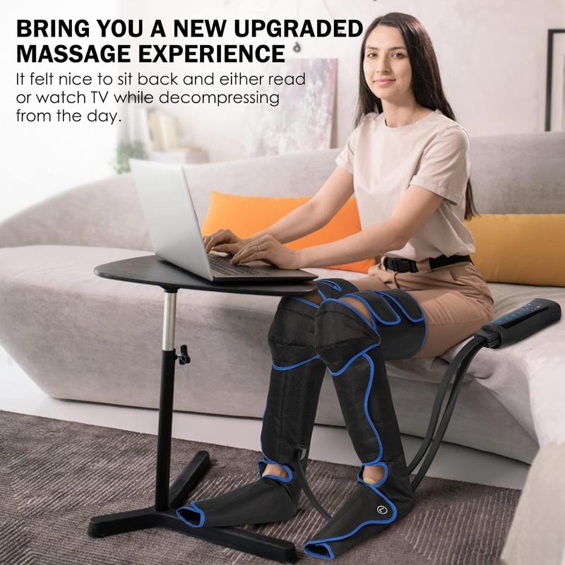 TOLOCO Leg Massager: Advanced Circulation, 6 Modes & 3 Vibration Settings for Ultimate Comfort and Relaxation