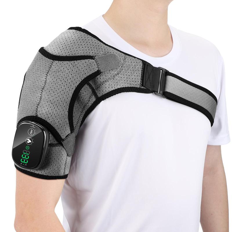 Heating & Vibration Shoulder Pad, Professional Comfort Portable Shoulder Massager, Shoulder Muscle Relaxation Machine, Elders Gift Selection, Massaging Machine