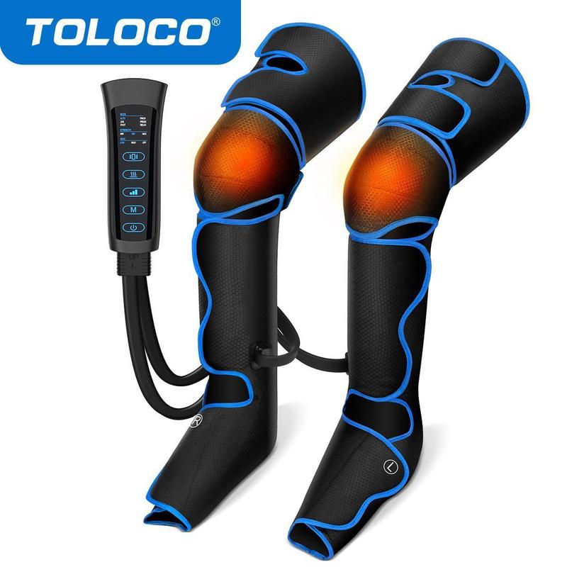 TOLOCO Leg Massager: Advanced Circulation, 6 Modes & 3 Vibration Settings for Ultimate Comfort and Relaxation