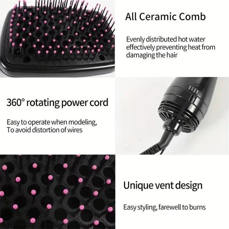 2 in 1 Hair Dryer Brush, 1 Box Multifunctional Hair Straightener, Hair Styling Tool for Home & Salon Use, Professional Hair Styling Tool for Women, Christmas Gift