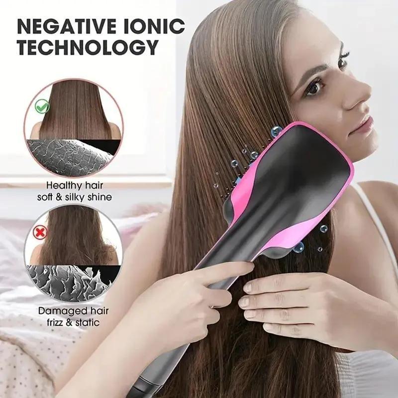 2 in 1 Hair Dryer Brush, 1 Box Multifunctional Hair Straightener, Hair Styling Tool for Home & Salon Use, Professional Hair Styling Tool for Women, Christmas Gift