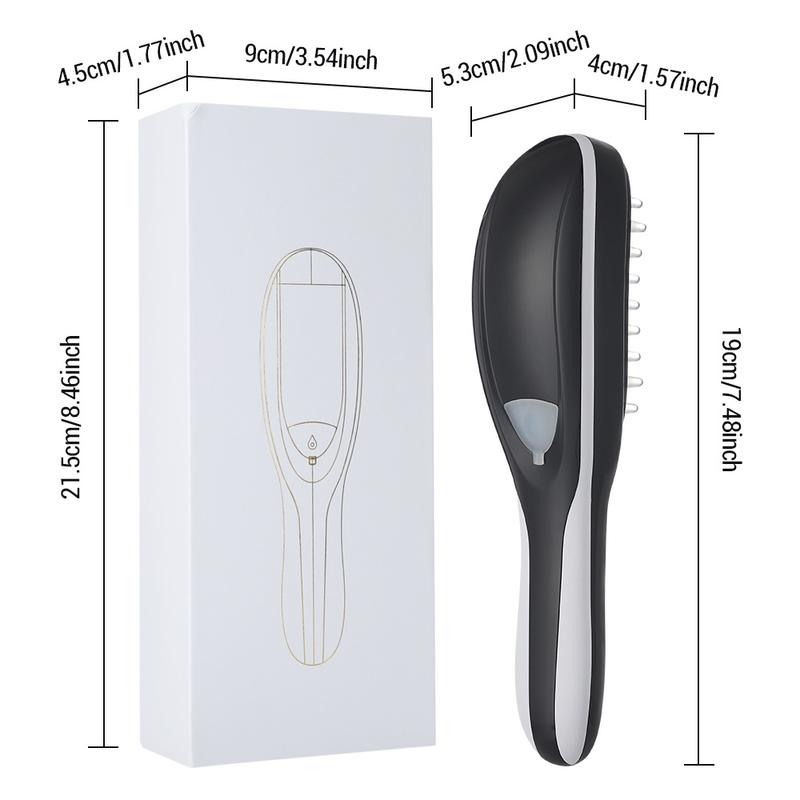 Electric Massager Comb ,Comfor Head Scalp Massage Comb with Vibrating Function and Steamer Spray，Gift for Family