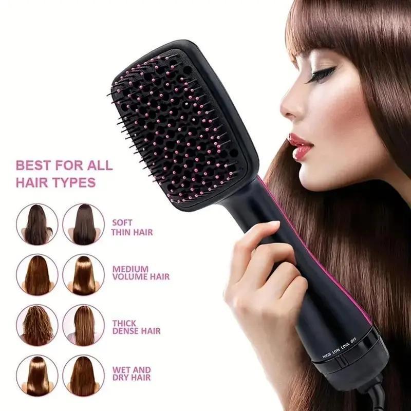 2 in 1 Hair Dryer Brush, 1 Box Multifunctional Hair Straightener, Hair Styling Tool for Home & Salon Use, Professional Hair Styling Tool for Women, Christmas Gift